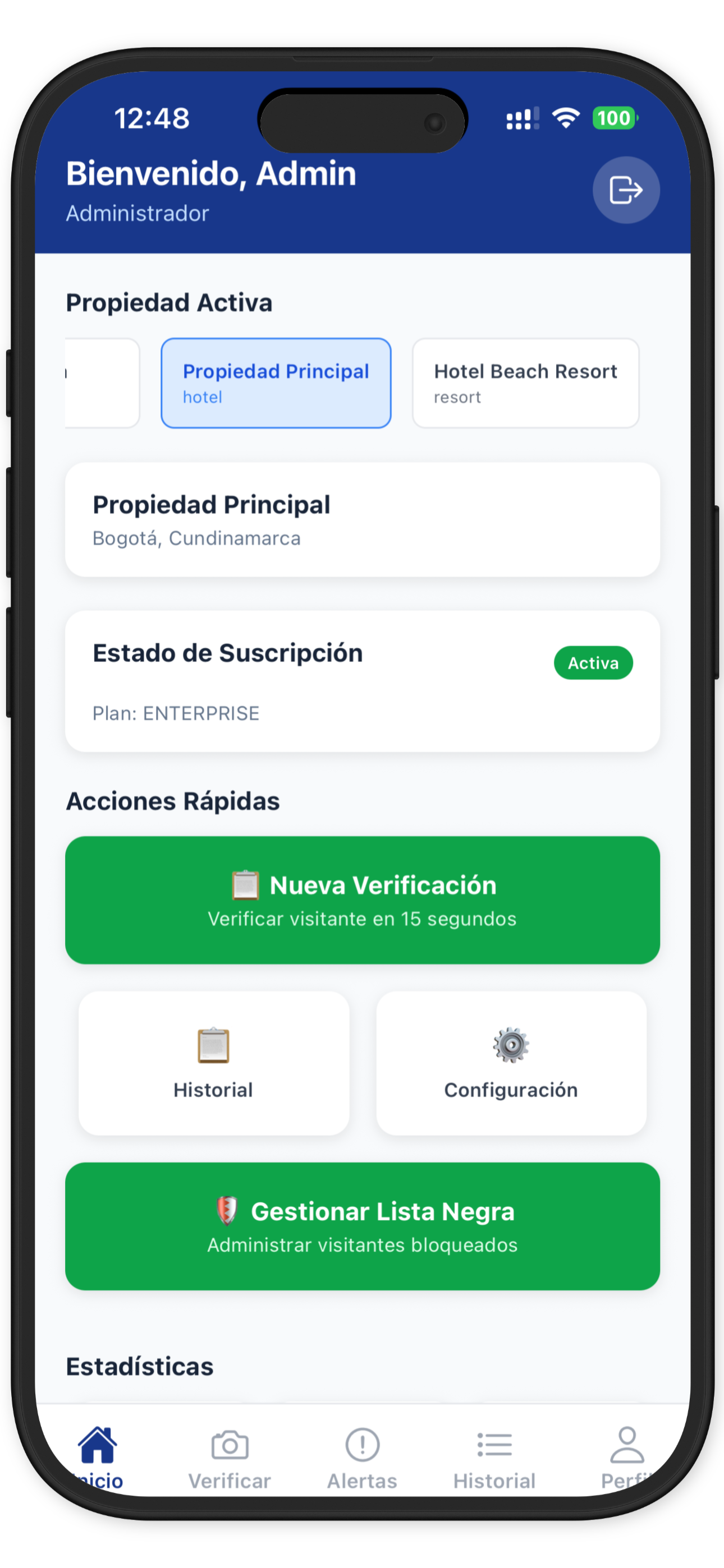 Verificación de visitors